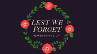Geometric Poppy Remembrance Day Facebook Event Cover Design