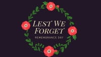 Geometric Poppy Remembrance Day Facebook Event Cover Image Preview