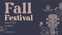 Fall Festival Celebration Facebook Event Cover Design