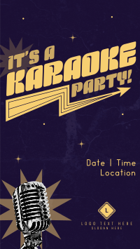Sparkly Karaoke Party TikTok video Image Preview