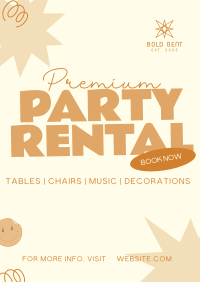 Playful Party Rental Poster Image Preview