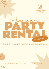 Playful Party Rental Poster Image Preview