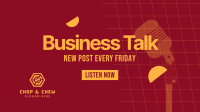 Business Podcast Facebook event cover Image Preview