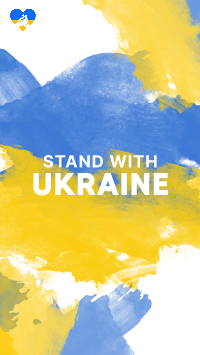 Stand with Ukraine Paint Facebook story Image Preview