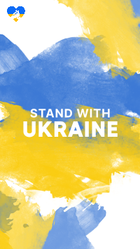 Stand with Ukraine Paint Facebook Story Image Preview