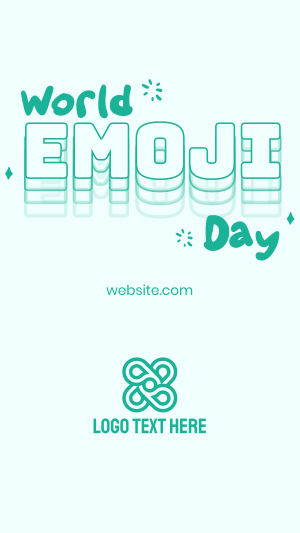 Emoji Day Lettering Instagram story Image Preview