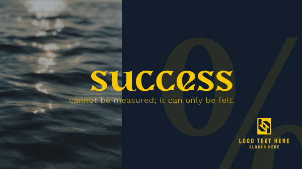Feeling of Success YouTube Banner Design Image Preview