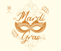 Decorative Mardi Gras Facebook Post Image Preview