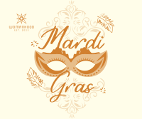 Decorative Mardi Gras Facebook Post Image Preview