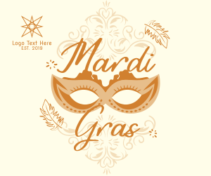 Decorative Mardi Gras Facebook post Image Preview
