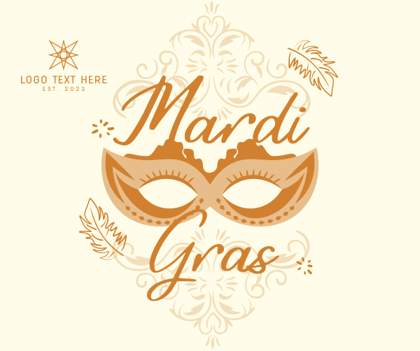 Decorative Mardi Gras Facebook Post Design Image Preview