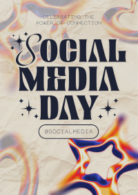 Modern Nostalgia Social Media Day Flyer Design