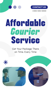 Affordable Courier Service Facebook story Image Preview