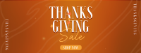 Thanksgiving Autumn Shop Sale Facebook Cover Design