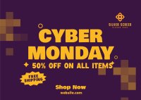 Cyber Monday Offers Postcard Image Preview