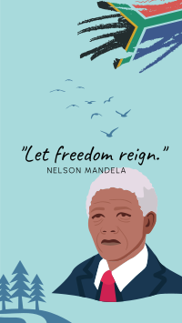 Nelson Mandela  Freedom Day Facebook Story Design