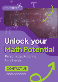 Math Professional Tutor Poster Preview