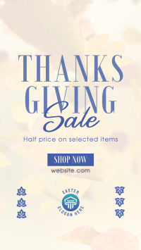 Thanksgiving Leaves Sale Instagram story Image Preview