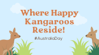 Fun Kangaroo Australia Day Facebook event cover Image Preview