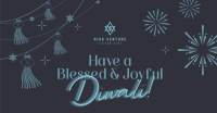 Blessed Diwali Festival Facebook Ad Design
