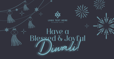 Blessed Diwali Festival Facebook ad Image Preview