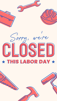 Closed for Labor Day Video Image Preview