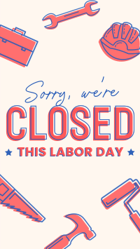 Closed for Labor Day TikTok video Image Preview