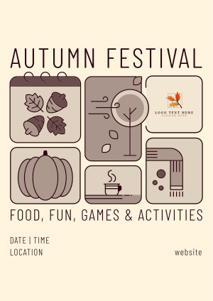 Fall Festival Calendar Flyer
