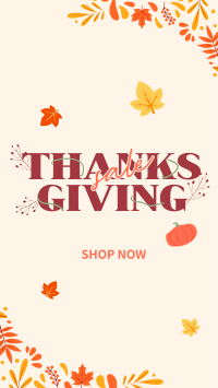Thanksgiving Autumn Sale TikTok video Image Preview