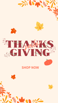 Thanksgiving Autumn Sale TikTok Video Image Preview