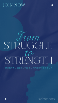 Strength Mental Health Instagram Story Design