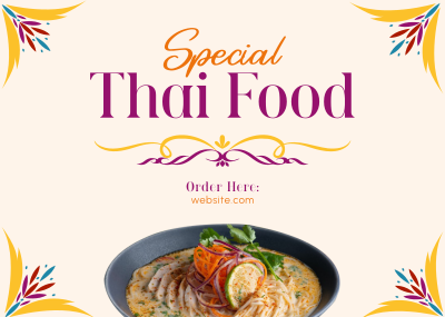 Special Thai Food Postcard Image Preview