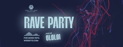 Rave Party Vibes Facebook cover Image Preview