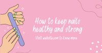 How to keep nails healthy Facebook Ad Design