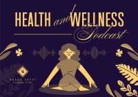 Health & Wellness Podcast Postcard Design
