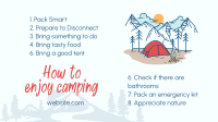 How to enjoy camping Facebook Event Cover Design