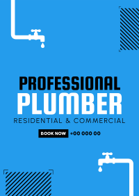 Professional Plumber Poster Image Preview