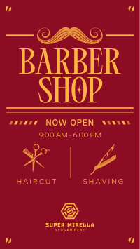 Classic Barber Shop Opening Facebook Story Image Preview