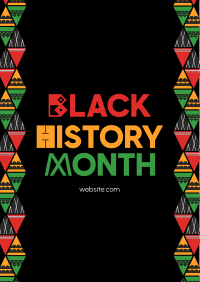 Black History Triangles Flyer Image Preview