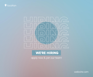 Soft Blue Hiring Facebook post Image Preview