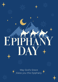 Sparkling Epiphany Day Poster Design