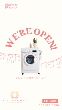 Laundry Washer Instagram Story Design