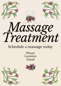Art Nouveau Massage Treatment Poster Image Preview