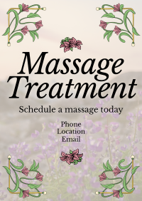 Art Nouveau Massage Treatment Poster Image Preview