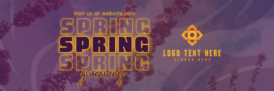 Exclusive Spring Giveaway Twitter header (cover) Image Preview
