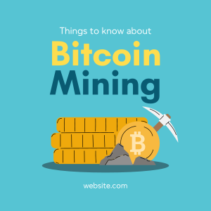 Bitcoin Mining Instagram post Image Preview