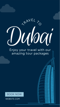 Welcome to Dubai Facebook Story Design