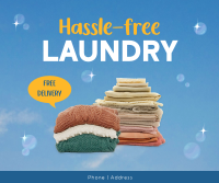 Hassle-Free Laundry Facebook Post Preview