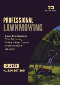 Lawnmowers for Hire Flyer Image Preview