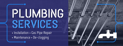 Plumbing Pipes Repair Facebook cover Image Preview